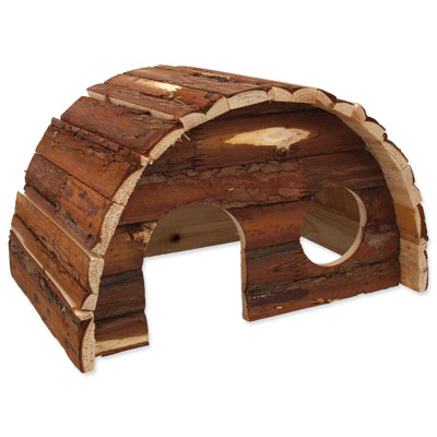 Domek SMALL ANIMALS Hobit dřevěný (36,5 x 22 x 20 cm)