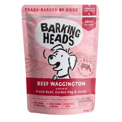 Kapsička BARKING HEADS 300g (Beef Waggington)