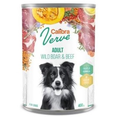 Calibra Dog Verve konz.GF 400g (Adult Wild Boar&Beef)