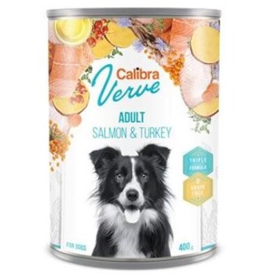 Calibra Dog Verve konz.GF 400g (Adult Salmon&Turkey)
